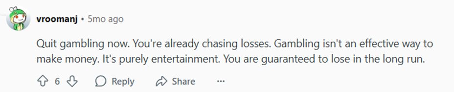 Customer review screen